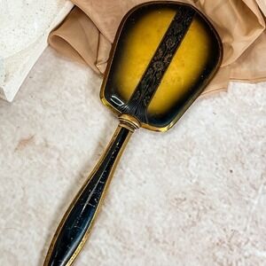 Black‎ and Gold Hand Mirror